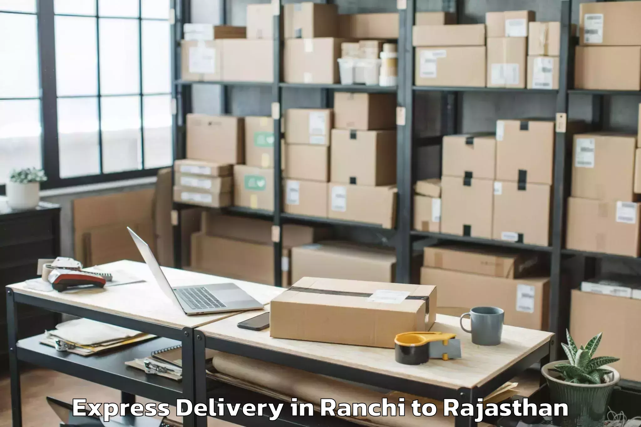 Affordable Ranchi to Karauli Express Delivery